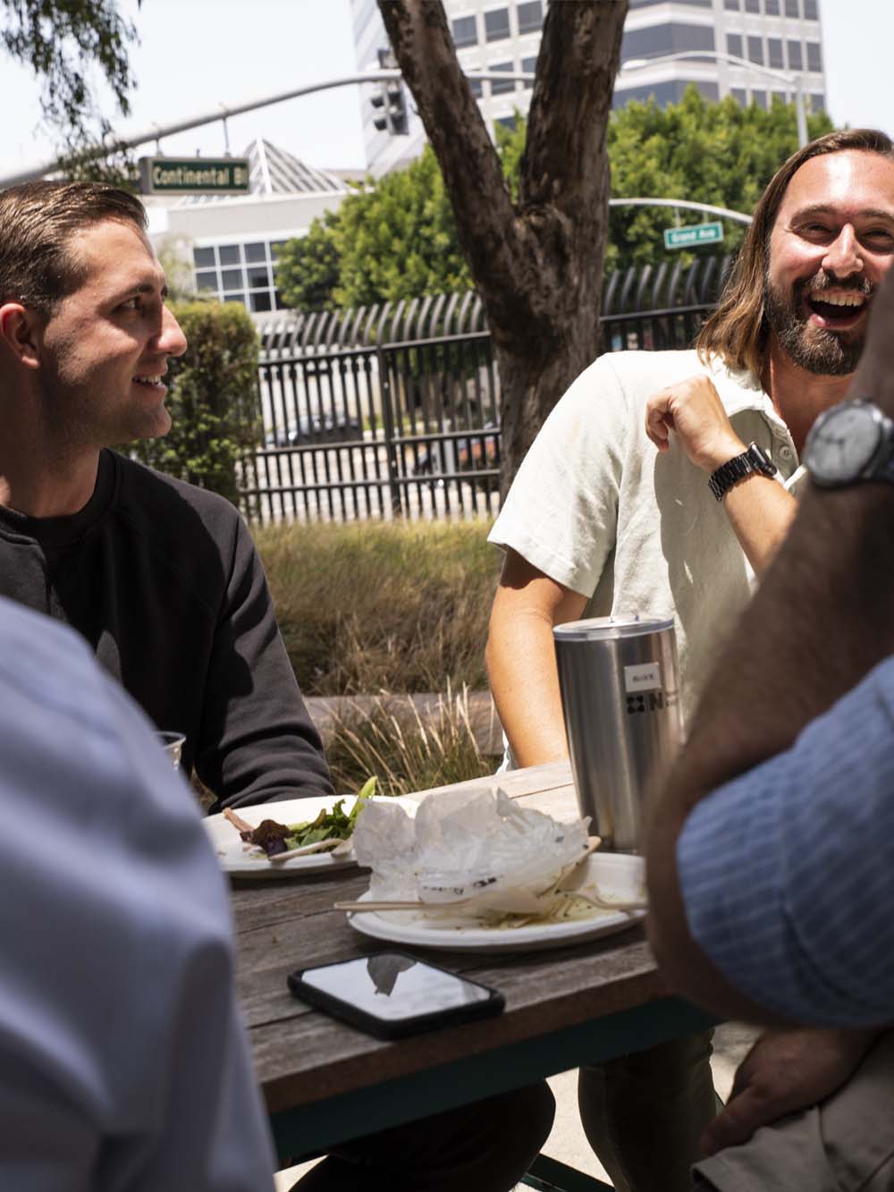 wpromote employees enjoying lunch