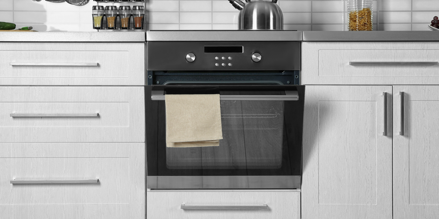 kitchen appliances in white kitchen