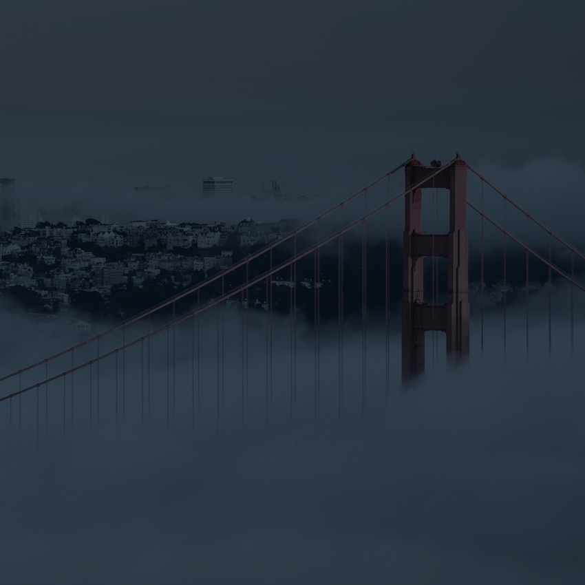 san francisco skyline and bridge