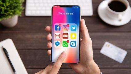 social media app on iphone