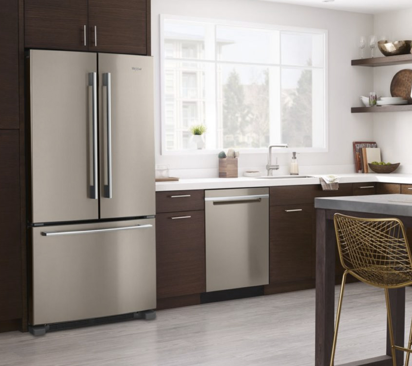 Kitchen with Whirlpool appliances