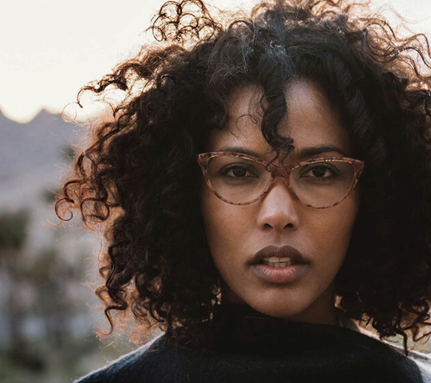 Woman wearing Zenni eye glasses