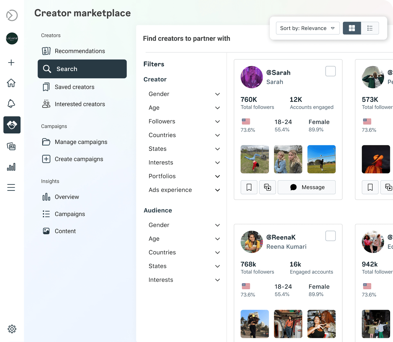 Meta's creator marketplace